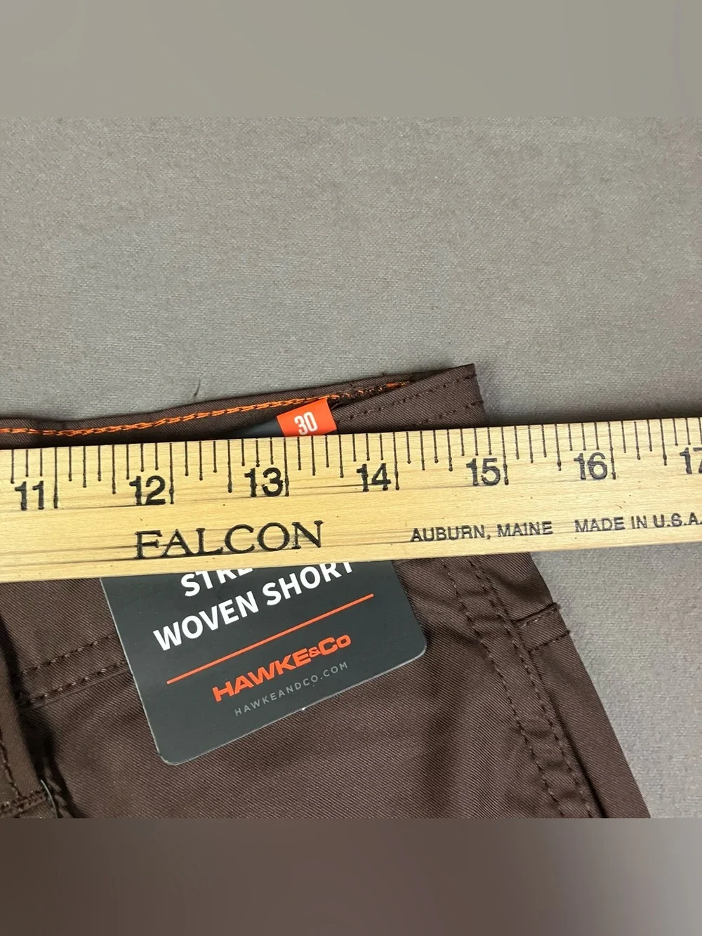 Hawke & Co. Men’s Size 30 Stretch Woven Performance Shorts Brown NWT!